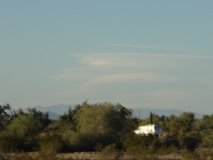 Venticular cloud near Quartzsite